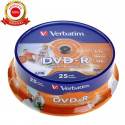 Tarrina 25 DVD-R Verbatim 4,7 GB 16x 120 min