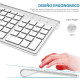 Teclado y Ratón de Diseño en Blanco inalambrico