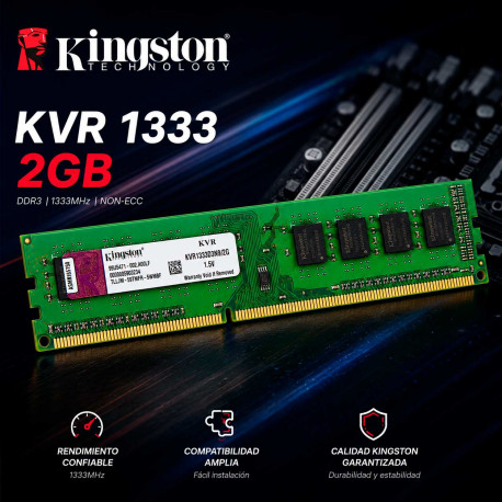 Kingston - Memoria RAM 2GB 667/800MHz DDR2 Non-ECC CL5 DIMM